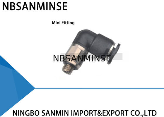 PL - C Compact One Touch Fitting Mini Fittings Plastik Pneumatic Parts Dorong Udara Sanmin Fitting Siku