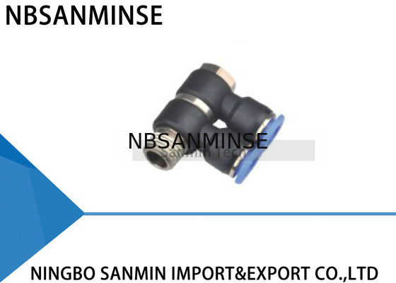 PHT 2 Universal 360 Putar Aliran Konektor Konektor Selang Udara Pneumatik Fitting Banjo Ganda Sanmin