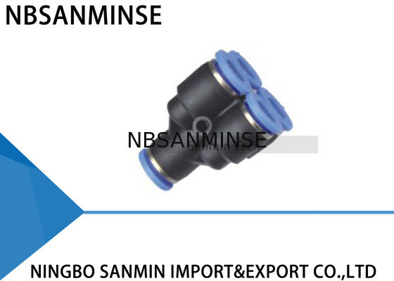 PXG Pneumatic Air Fittings Konektor Cepat 5 Way Double Y Jenis Push In Sanmin Fitting Plastik