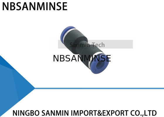 Jenis PUC Pneumatic Fitting Air Plastik Fitting Tube Fitting Connector Kompresor Tabung Union Lurus Sanmin