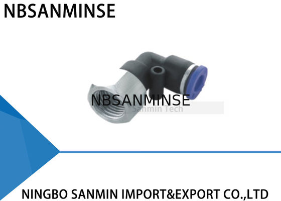 PLF Tube Air Pneumatic Dorong Plastik Perempuan Siku Pas Tabung Thread Sanmin