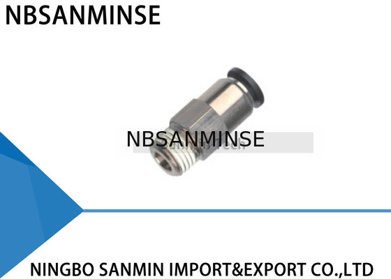 PCVC Check Valve Pneumatic Air One Way Non Return Valves Kuningan Thread Push In Fitting Sanmin