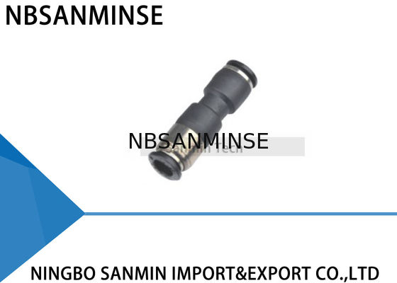 SPU Pneumatic Fitting Union Lurus Pneumatic Air Push Di Self-Sealing Stop Valve Sanmin Berkualitas Tinggi