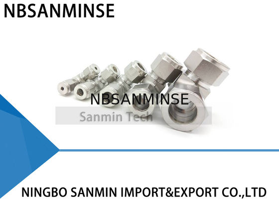 UT Union Tee Stainless Steel SS316L Pneumatic Tube Fitting Pipa Pas Sanmin Berkualitas Tinggi