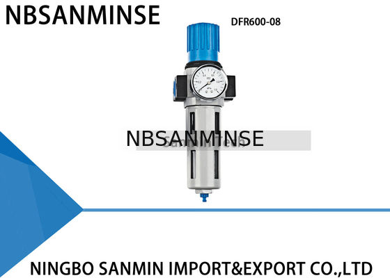 Biru Hitam Pneumatic Filter Regulator Lubricator Peralatan Sumber Udara