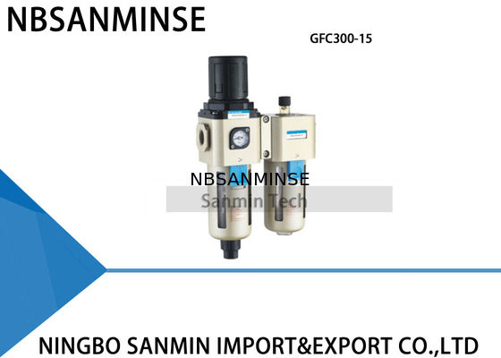 Airtac Type FRL Unit Regulator Filter Udara Lubricator 1/8 1/4 3/8 1/2 1.0Mpa GFC200 300
