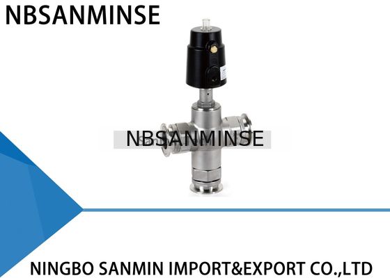 JDF1100 / JDF1200 Pneumatic Angle Seat Valve 3 Way Angle Valve Mesin Makanan Bertindak Ganda