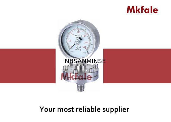 SMPD Sanitary Liquid Pressure Gauge Diafragma Seal Pressure Gauge Pengelasan Laser Ganda