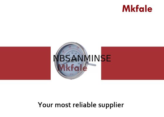 Alat Pengukur Tekanan Cair Stainless Steel Bimetal Coil Thermometer Instrumen Kaca Jendela