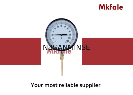 Alat Pengukur Tekanan Cair Stainless Steel Bimetal Coil Thermometer Instrumen Kaca Jendela