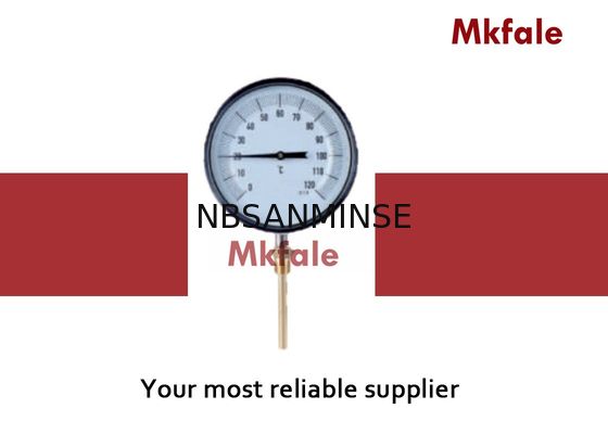 Alat Pengukur Tekanan Cair Stainless Steel Bimetal Coil Thermometer Instrumen Kaca Jendela