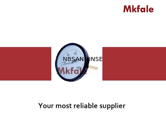 Black Steel Case Liquid Pressure Gauge Proses SMNB Bimetal Temperature Gauge