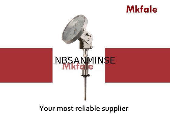 Pengukur Tekanan Cairan Ekonomi SMWS Stainless Steel Termometer Bimetal IP43