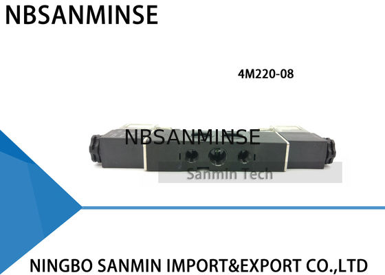 NBSANMINSE 4M Jenis Manifold Pneumatic Solenoid Valve Tunggal / Ganda Coil Valve Pneumatic