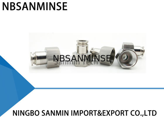 NBSANMINSE SSPCF M5 M6 1/8 1/4 3/8 1/2 SS316L Bagian Thread Internal Perempuan Lurus