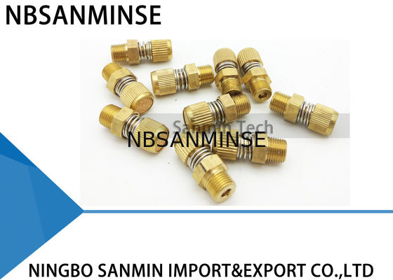 Pneumatic Air Fittings NBSANMINSE SD Jenis Timing Pneumatic Muffler Kuningan Diam Knalpot Udara Disinter