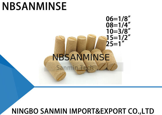 NBSANMINSE D 1/8 1/4 3/8 1/2 1 Ukuran Bagian Pneumatik Muffler Kuningan Pas Knalpot Kuningan Peredam Pada Penjualan Terbaik