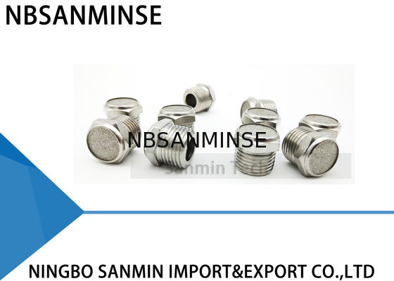 1/8 1/4 3/8 1/2 Peredam Baja Stainless BSL-SSM Jenis Muffler Bagian Pneumatik