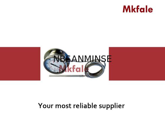SMGC Stainless Steel Gas Ekspansi Termometer Kapiler Pengukur Tekanan Cair