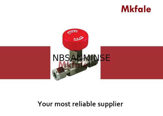 MNV Mini Gas Needle Hidrolik Ball Valve Tabung End Koneksi Jenis Sudut