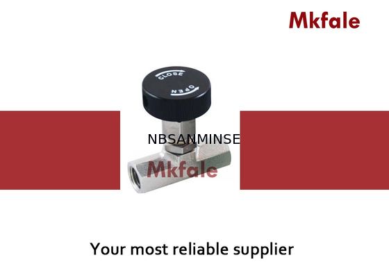 Thread Famale / Pria Mini Needle Ball Valve Hidrolik Dengan Tubuh Stainless Steel