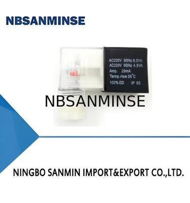 Jenis Koneksi DIN43650B AC220V 24vdc Solenoid Coil 4V210 Series