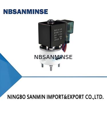 Katup Solenoid PTFE dengan Suhu Lingkungan Maks.+60℃, Suhu Medium 5℃～150℃, dan Sambungan M8×1 G1/8 M6 1/4UNF-28