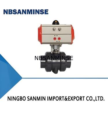 UPVC/CPVC/PPH katup bola listrik dan pneumatik untuk tekanan menengah 1,2MPa dan tekanan rendah 0,035MPa ~ 0,35MPa Aplikasi