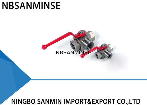 Ball Valve Hidrolik Industri Tekanan Tinggi Ball Valve Air Kinerja Bagus Tiga Arah