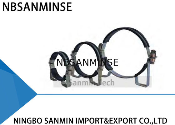 Bahan Besi Akumulator Hidraulik Memperbaiki Clamp Engineering Machinery Parts Hoop