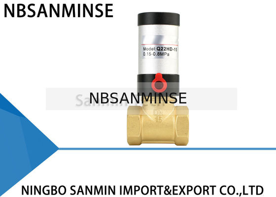 Q22HD Series Pneumatic Control Valve Kuningan Bahan Stainless Steel Katup Piston Bertenaga Udara untuk udara air