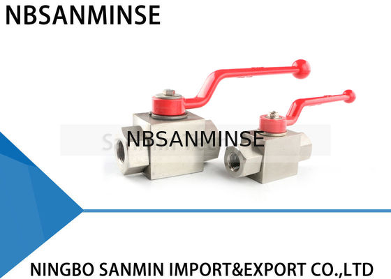 Stainless Steel Tekanan Tinggi Ball Valve Hidrolik KHB-G1 / 8 1/4 3/8 1/2 Desain Anti korosi SS304 SS316