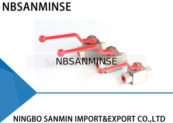 Stainless Steel Tekanan Tinggi Ball Valve Hidrolik KHB-G1 / 8 1/4 3/8 1/2 Desain Anti korosi SS304 SS316