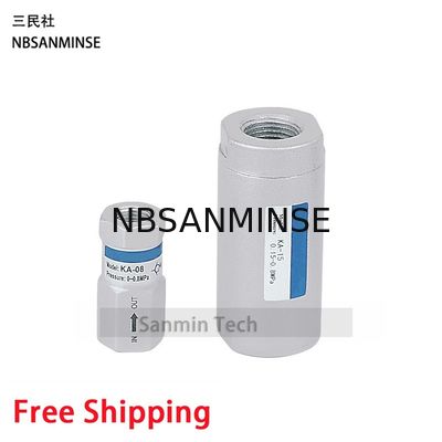 Nbsanminse KA Check Valve Pneumatic Air Valve 1/8 1/4 3/8 1/2 3/4 1 1-1/4 1-1/2 2 Katup Satu Arah untuk Otomatisasi