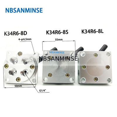 NBSANMINSE K34R6 G1 / 4 "Tangan Beralih Katup Gambar Katup Mekanik Panduan Pneumatik Katup G 1/4 Thread