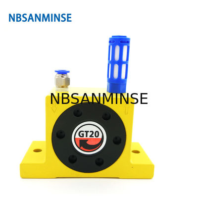 GT 1/8 1/4 Pneumatic Turbine Vibrator Air Vibrator Tekanan Rendah Untuk Industri Makanan Dan Farmasi Jenis Bola