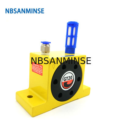 GT 1/8 1/4 Pneumatic Turbine Vibrator Air Vibrator Tekanan Rendah Untuk Industri Makanan Dan Farmasi Jenis Bola
