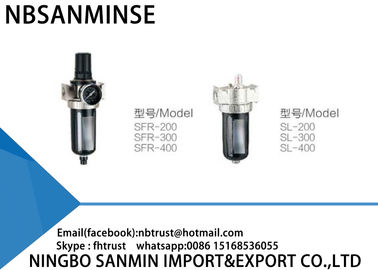 SFR 1/4 3/8 Filter Regulator Lubricator Struktur Kompak Kehilangan Tekanan Rendah