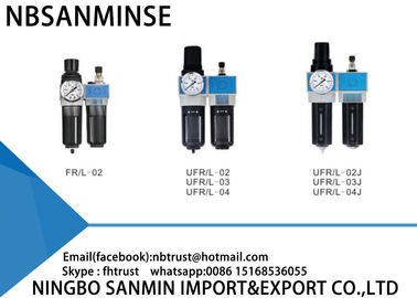 Regulator Filter Udara Lubricator Pneumatik Dua Unit FRL Automation Mesin CNC Bagian kompresor udara