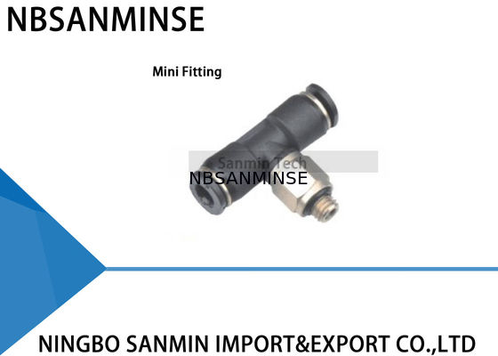 PB - C Compact One Touch Fitting Mini Fiting Plastik Cabang Pria Tee Pas Pneumatic Push In Connector Sanmin