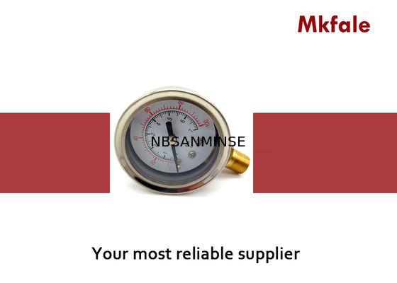 SM2SB 40B / L Pengukur Tekanan Air Liquid Liquid Dengan Dua Koneksi Kacau