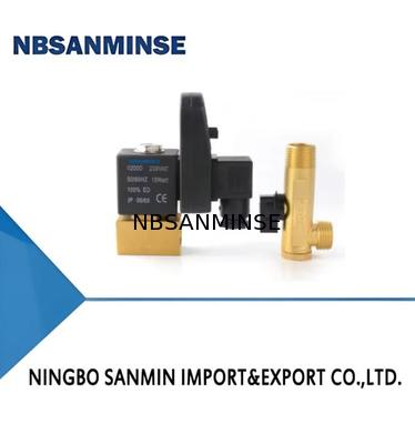NBSANMINSE SR - A - 15 Pembuang Elektronik G1 / 2 1.6Mpa Katup Buang Pembuang Air Katup Air DC24V AC220V Kualitas Tinggi